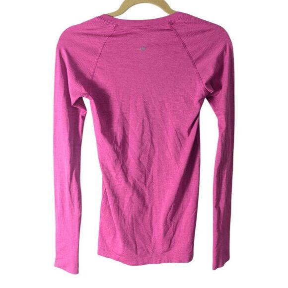 LULULEMON ATHLETICA Swiftly Tech Long Sleeve 2.0 In Paris Pink Size 4 - Picture 4 of 4